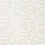 Broderie denim wit met bloemen