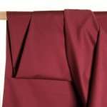 Organische katoen twill effen wijnrood - Atelier Jupe