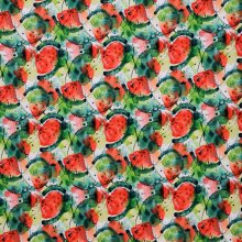 Tricot groen met water meloen