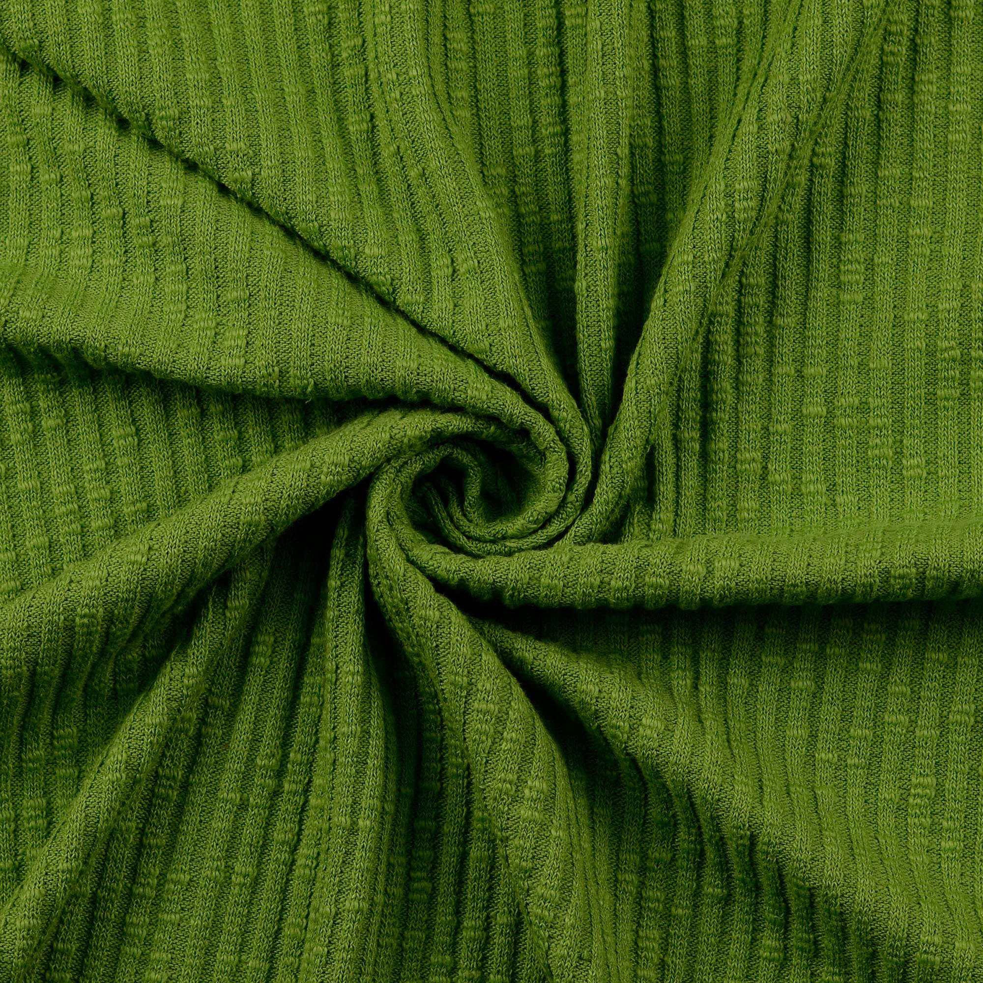 Geribde breistof Vintage Strick groen