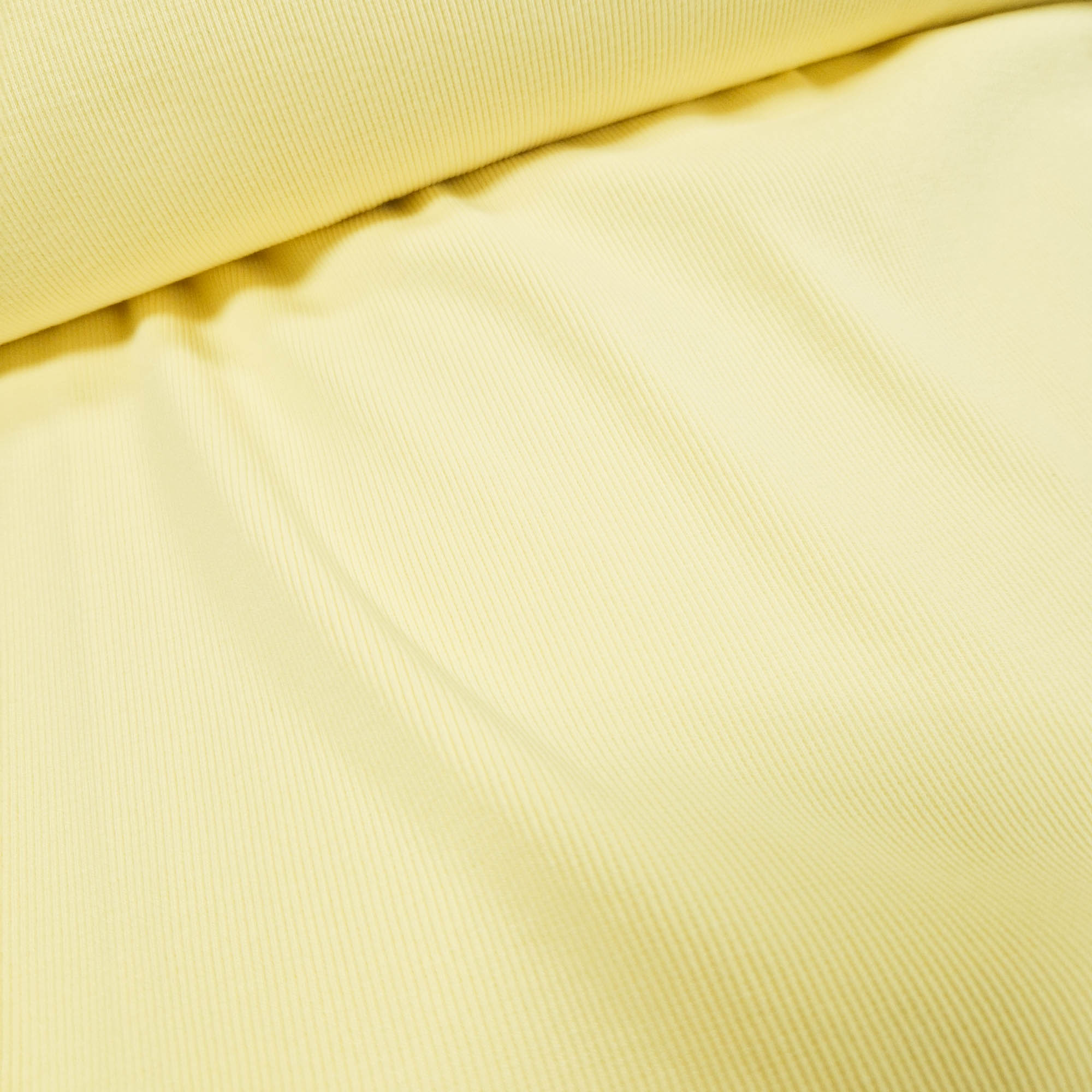 Boordstof rib geel - Fibre Mood
