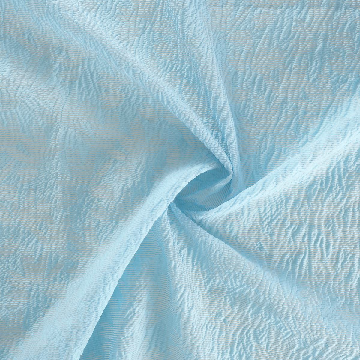 Jacquard reflief blauw bladeren - Lorré