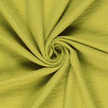 Linnenlook effen limoen groen