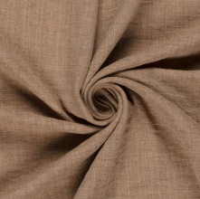 Linnenlook effen taupe bruin