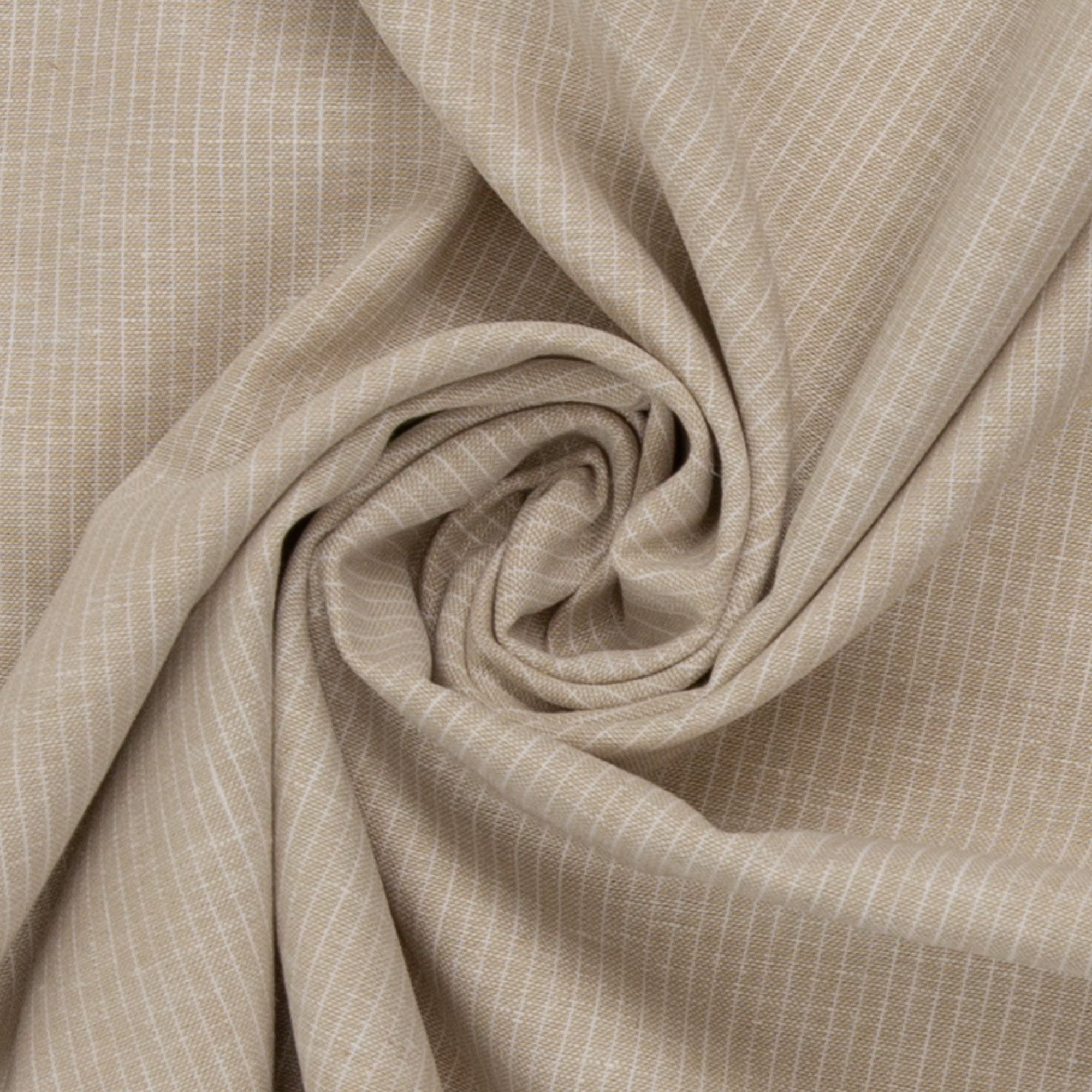 Linnenmengeling beige gestreept