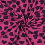 Sweater paars met hartjes