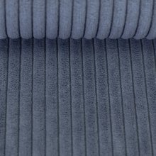 Harde ribfluweel blauw
