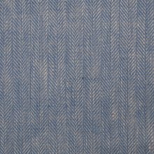 Viscose linnen blauw met visgraadmotief