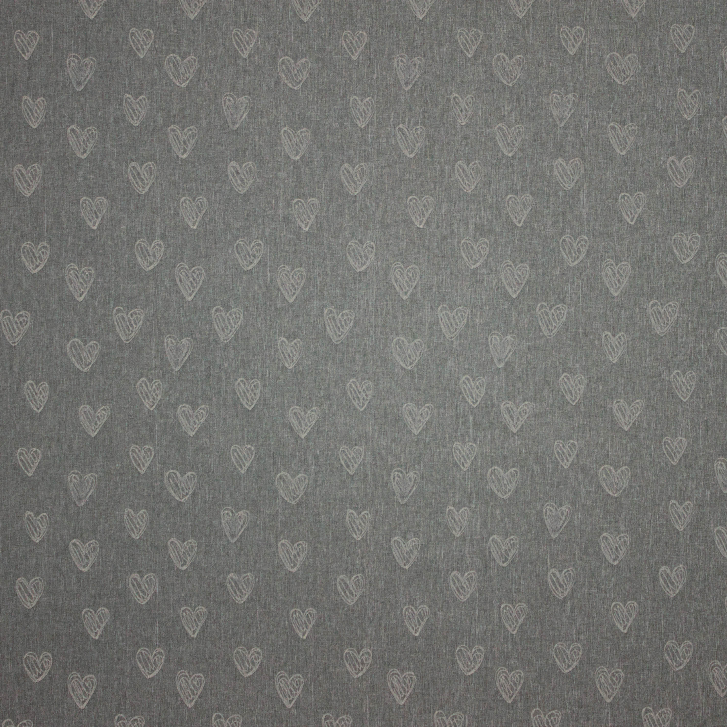 Grijze softshell met reflecterend hartjesmotief