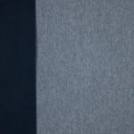 softshell blauw /wit gemeleerd