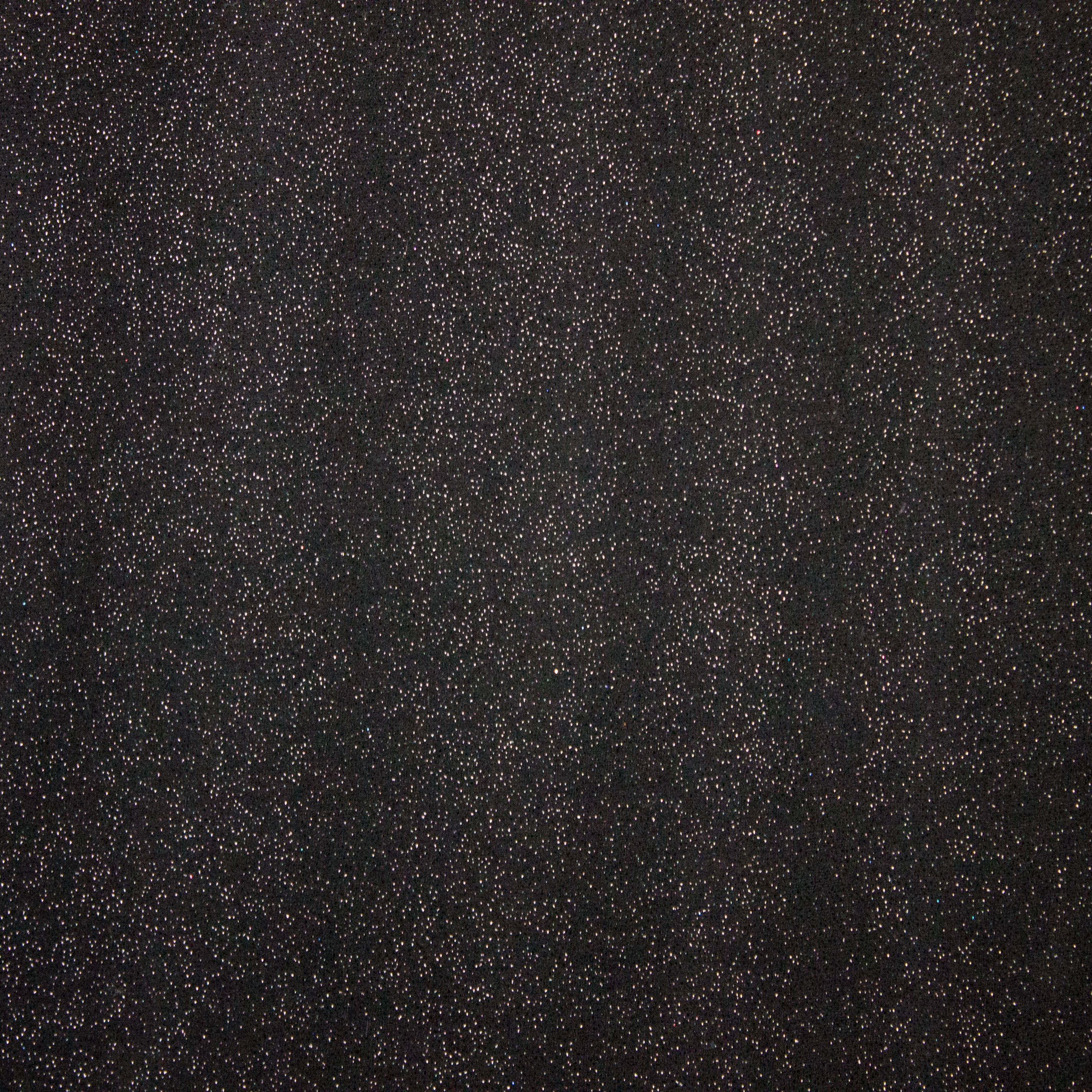 Zwarte stretchstof met glitter
