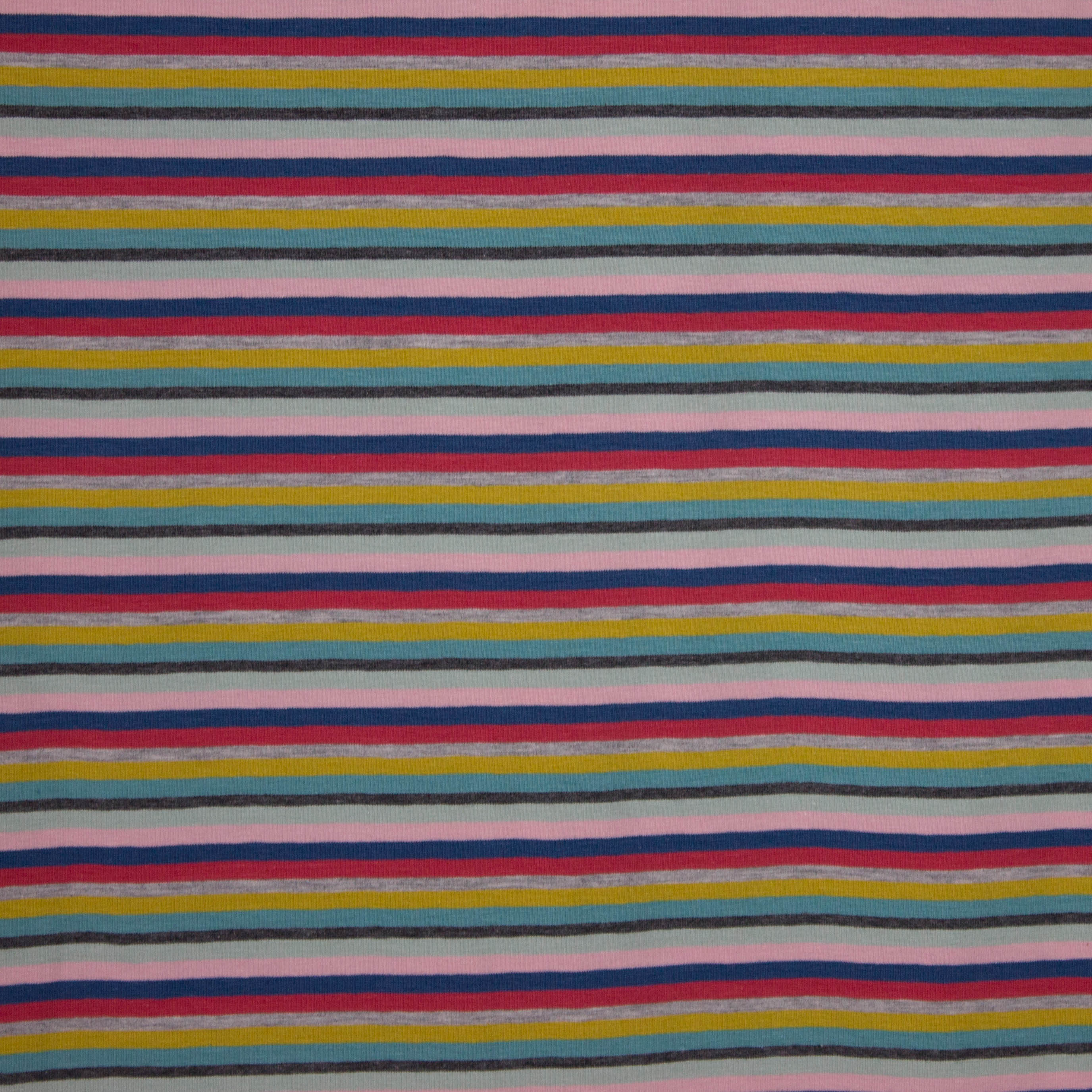 Streepjes tricot multigekleurd