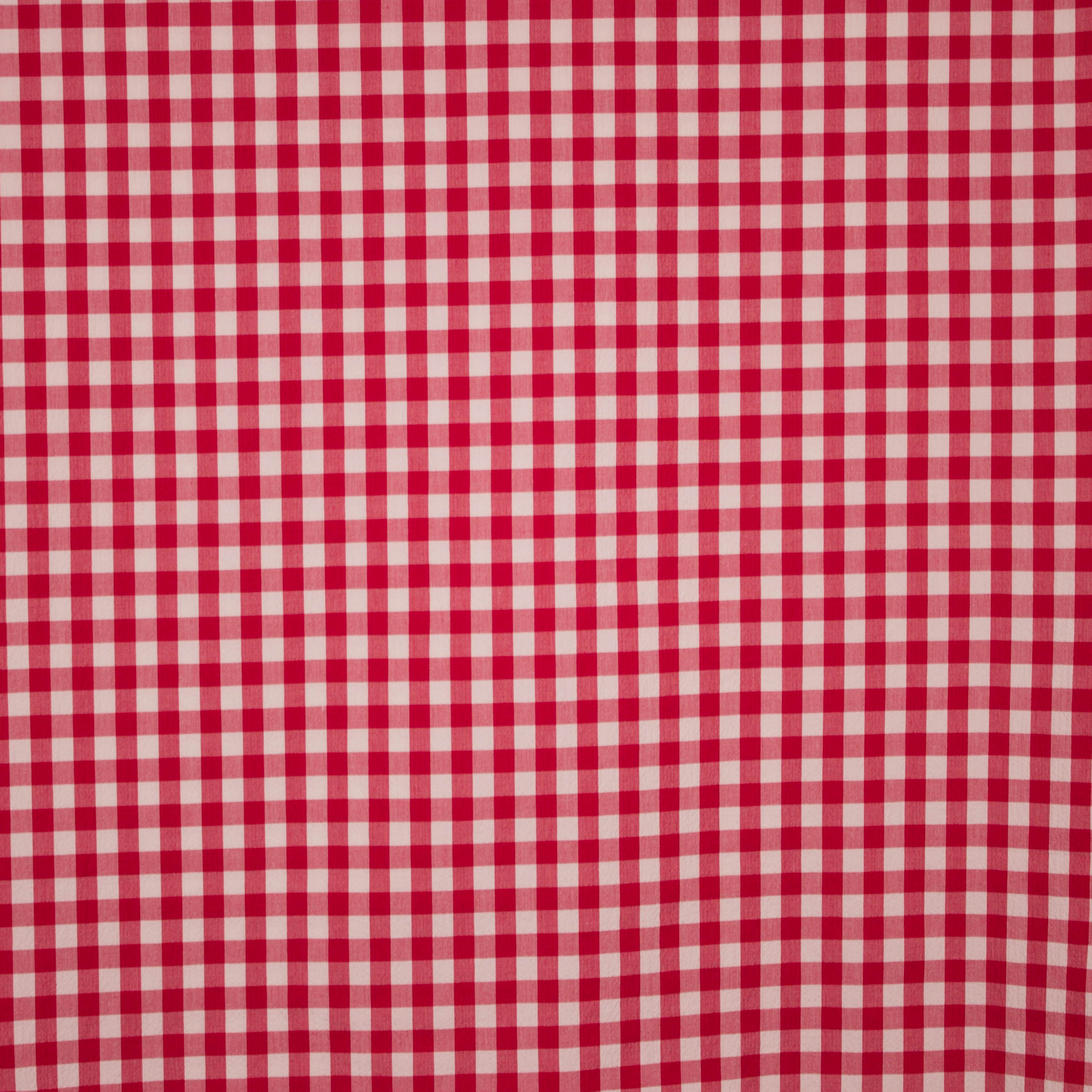 Stretch katoen met ruiten van Milliblu's