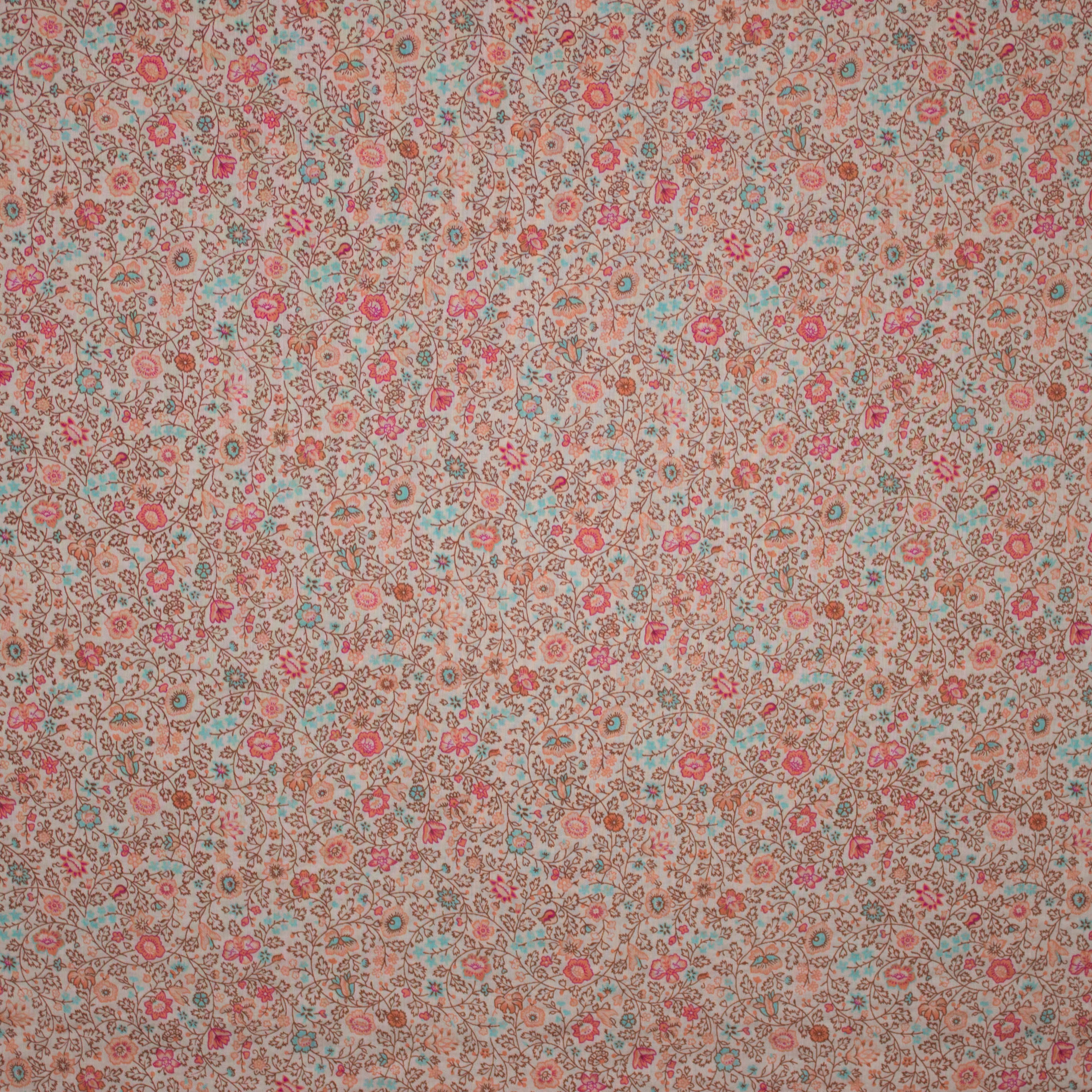 Viscose / katoentje met veelkleurige bloemenprint van 'Millliblu's'