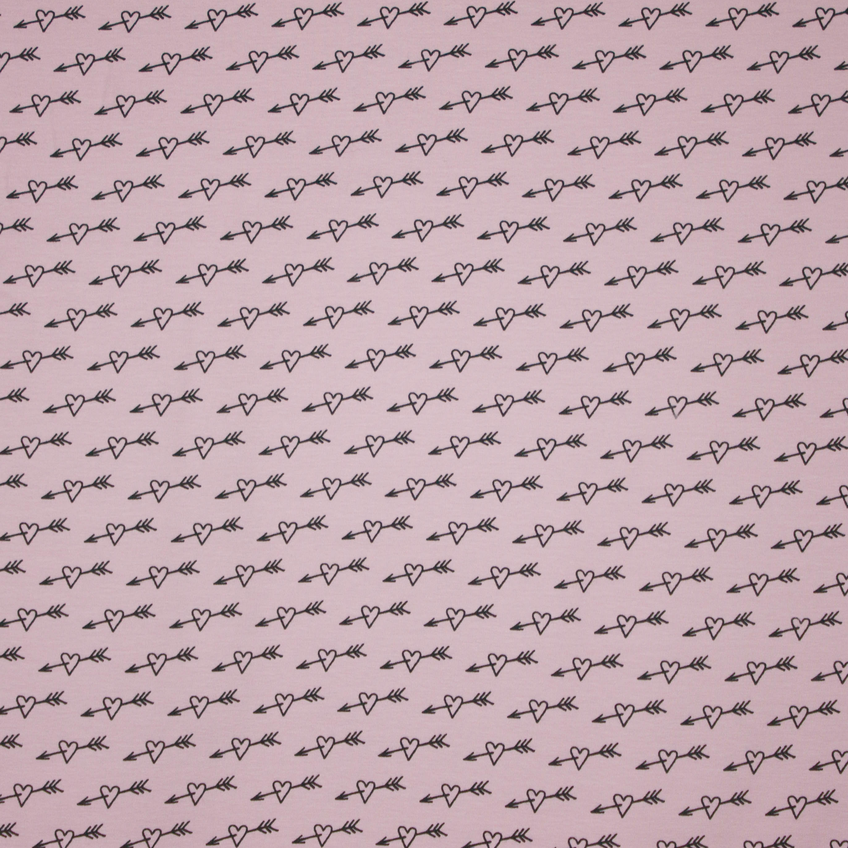 Roze tricot met hart en pijl motief van 'Stenzo'