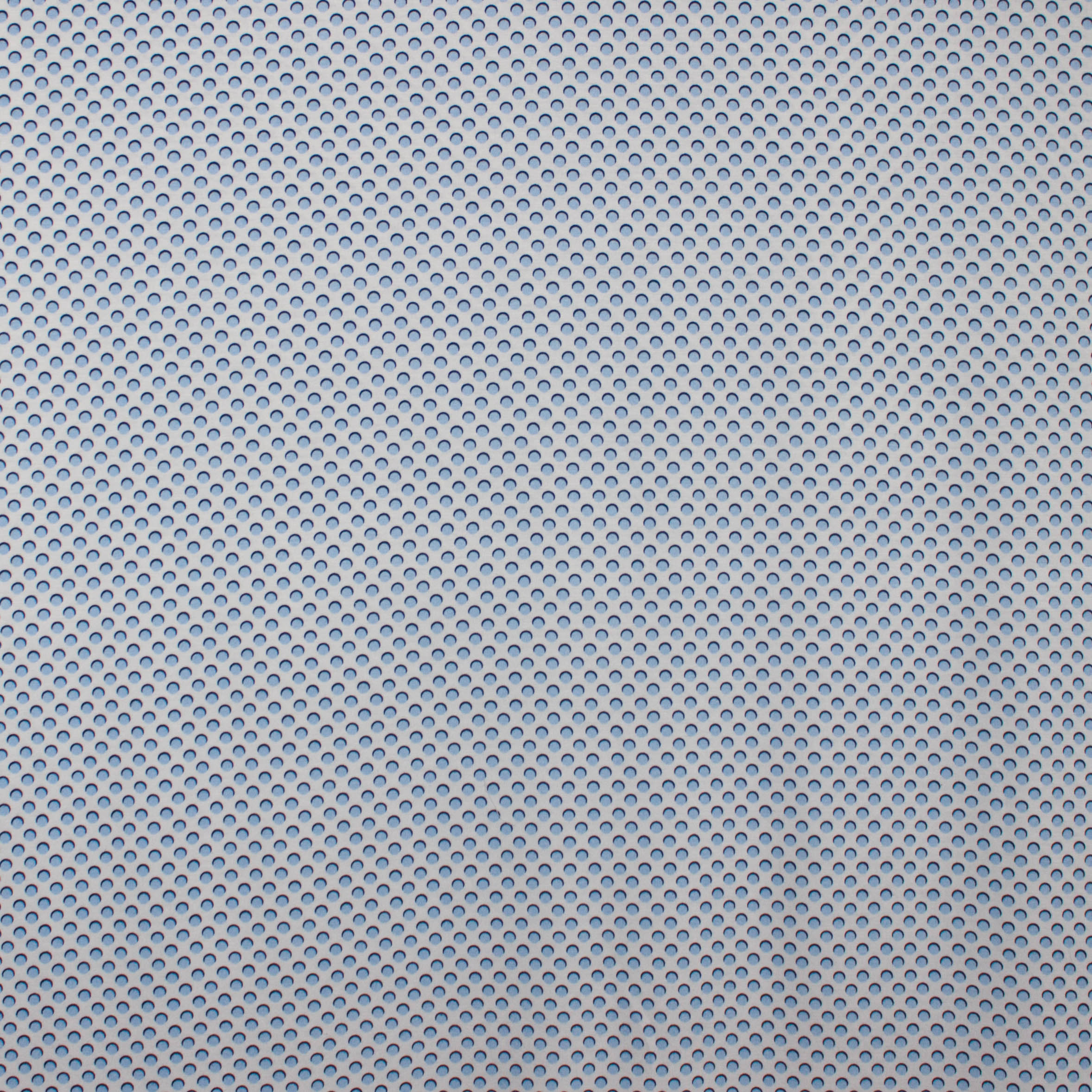 Witte rekbare viscose met bolletjes motief
