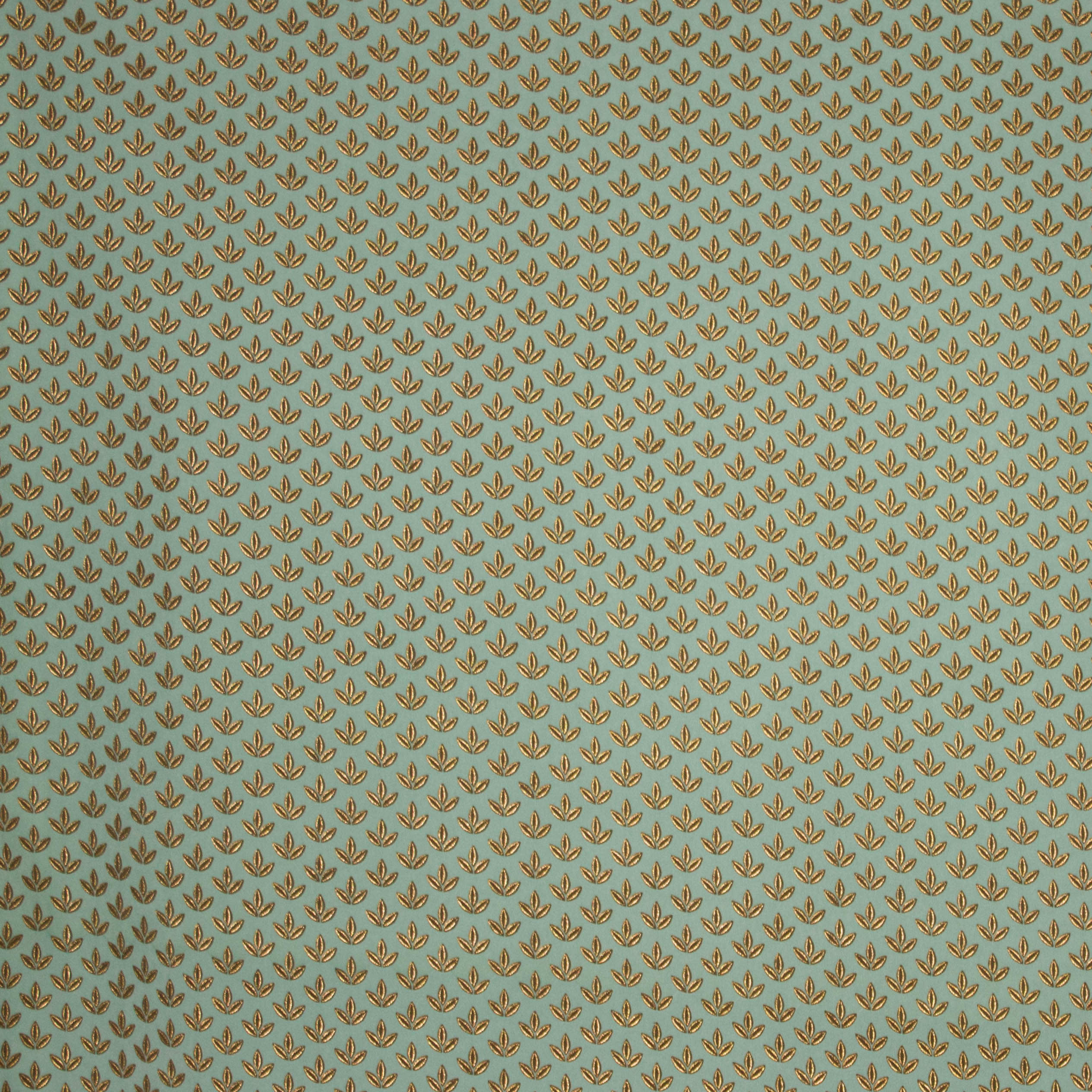 Muntkleurige polyester met gouden blaadjes