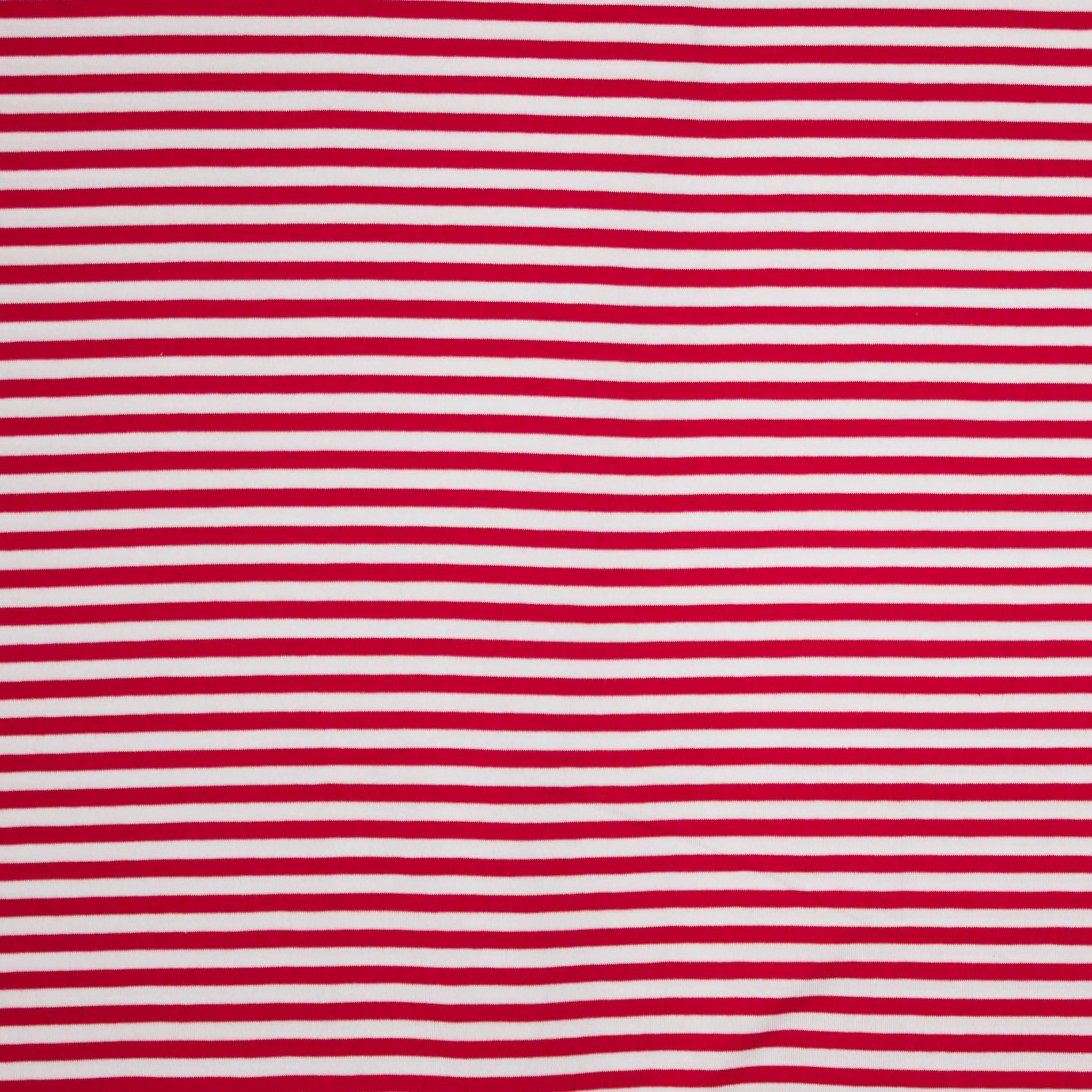 Rood en wit gestreepte tricot