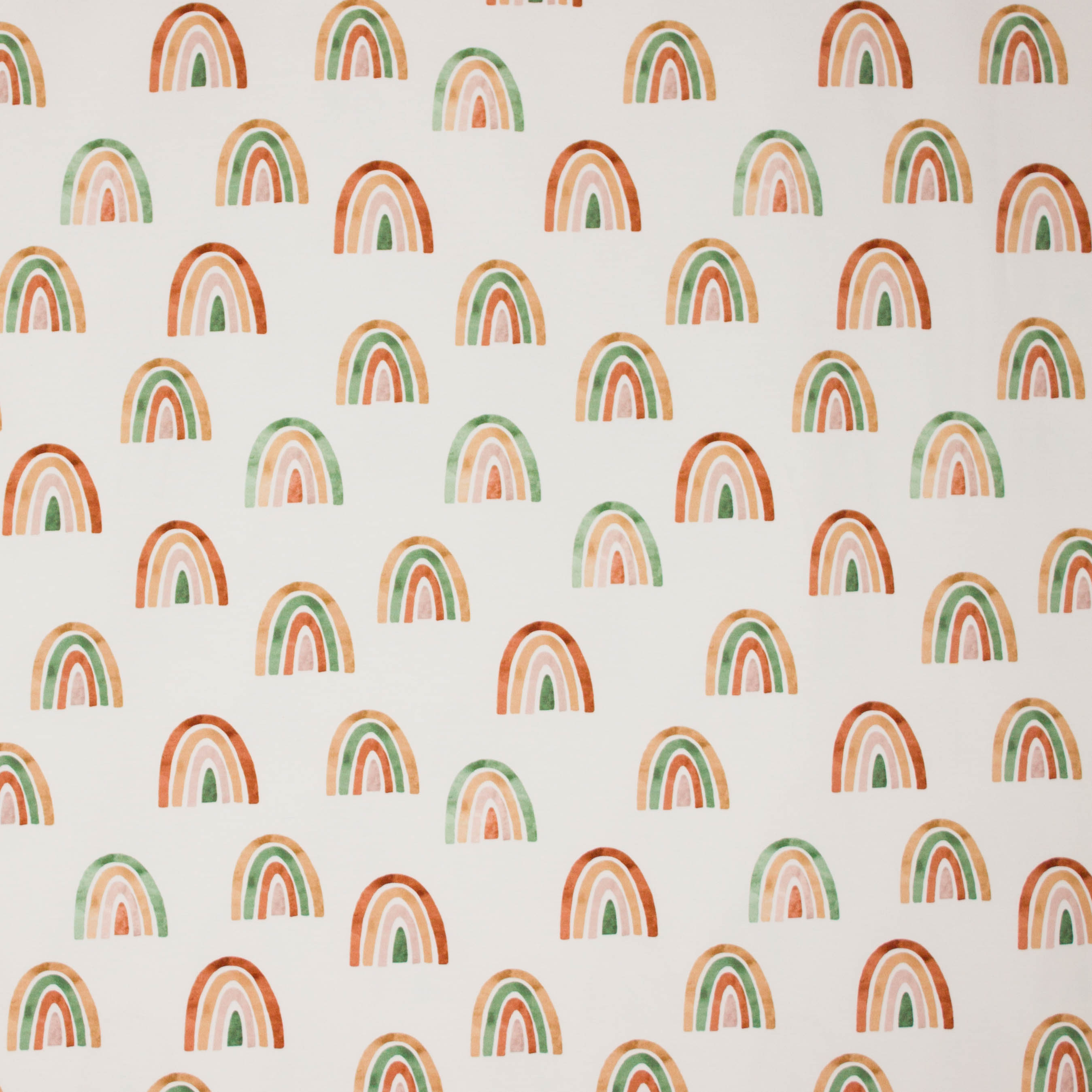 Ecru tricot met regenboog motief