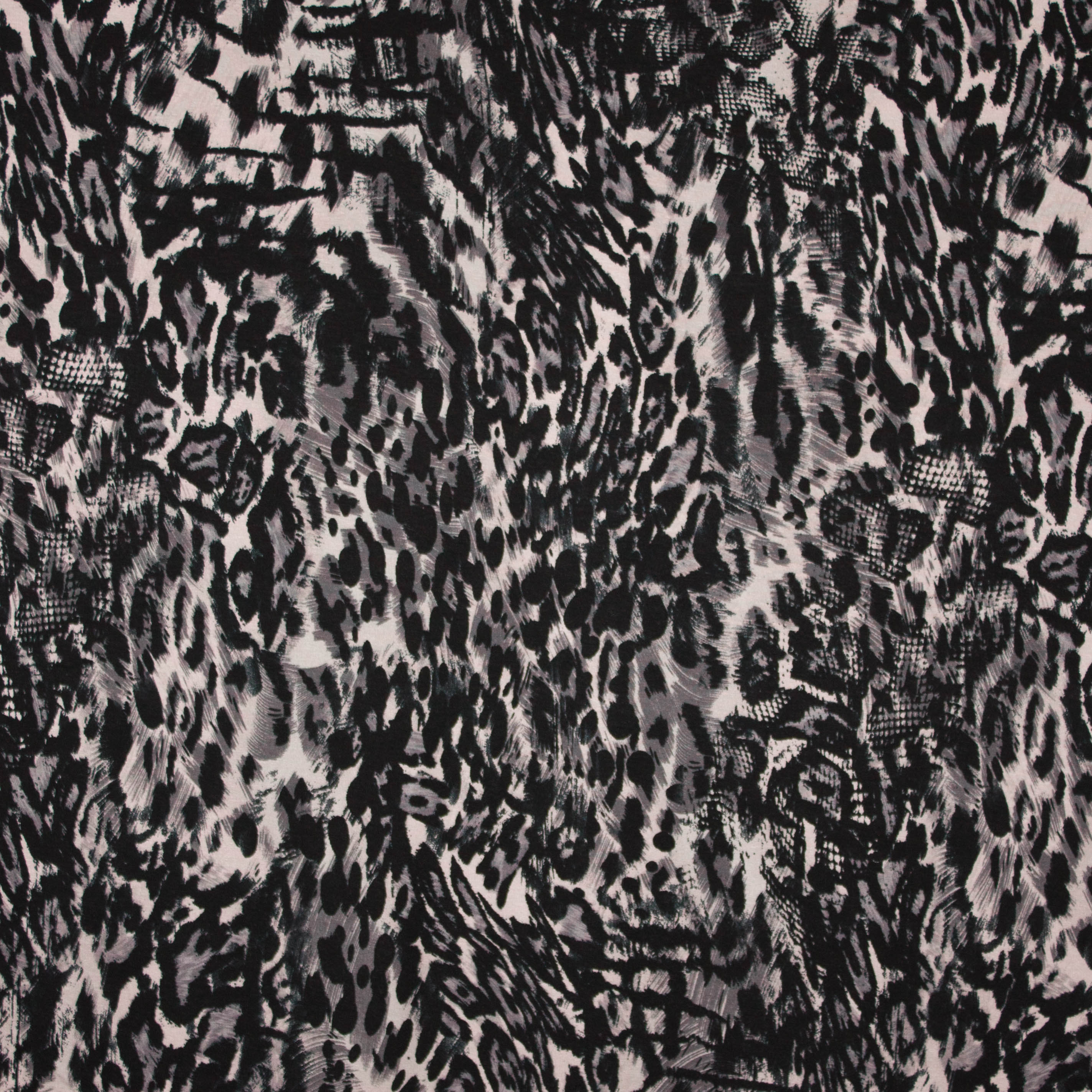 Viscose tricot met luipaardvlekken