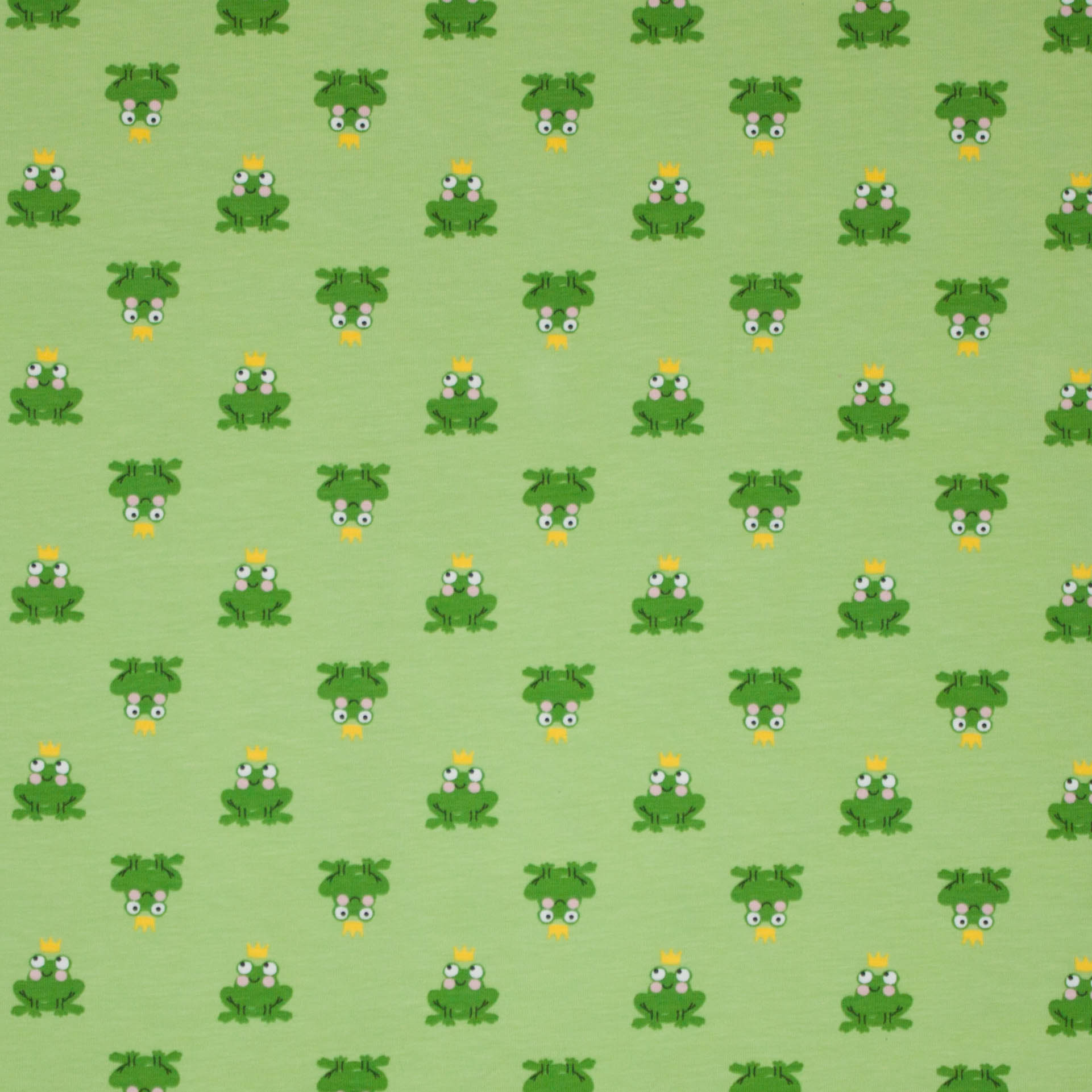 Lichtgroene tricot met kikker motief