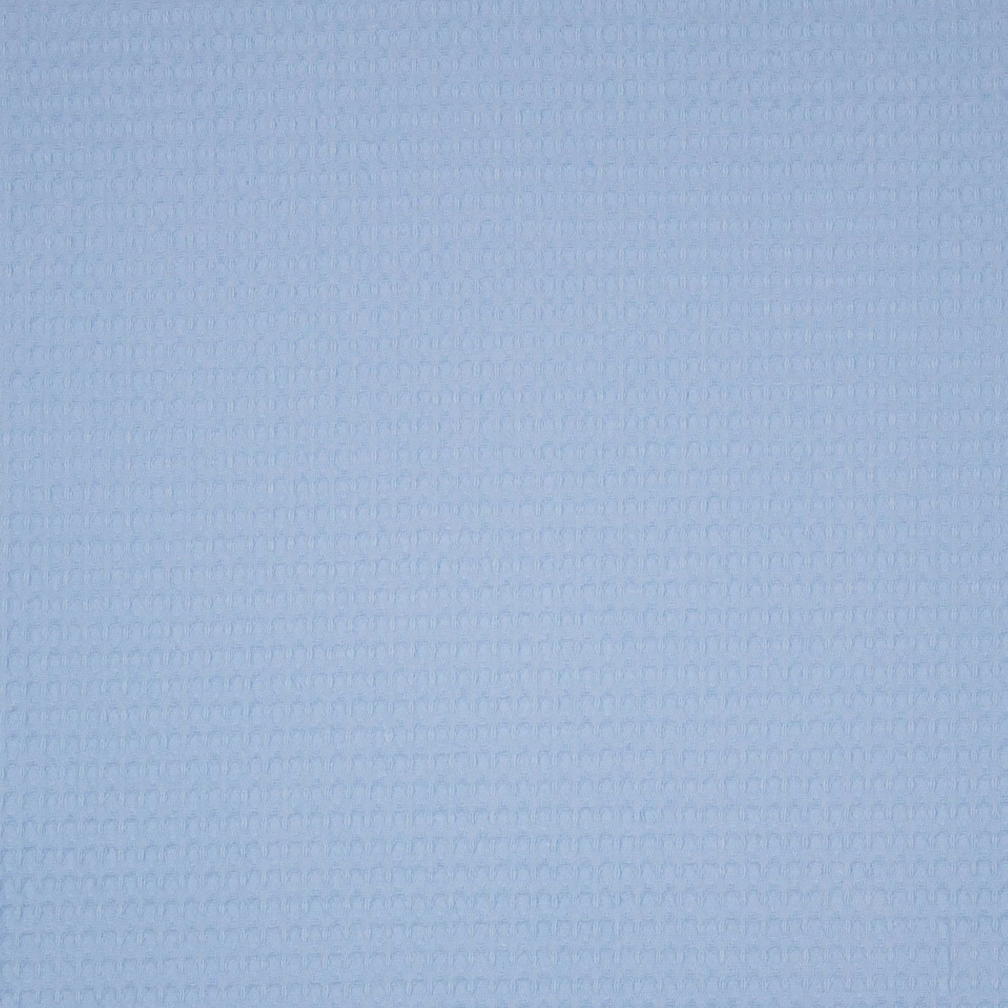 Lichtblauwe katoenen wafelstof