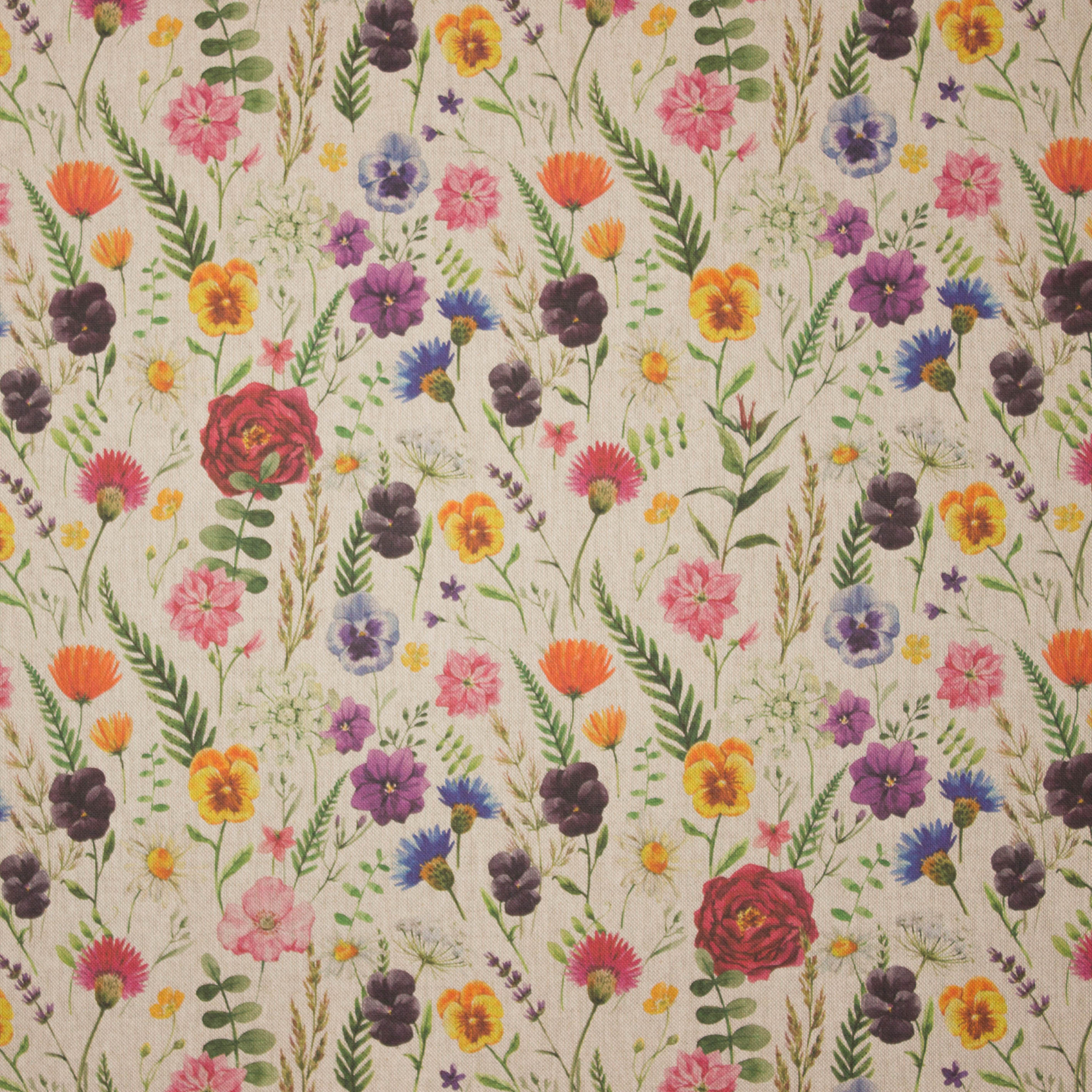 Canvas met bloemenmotief