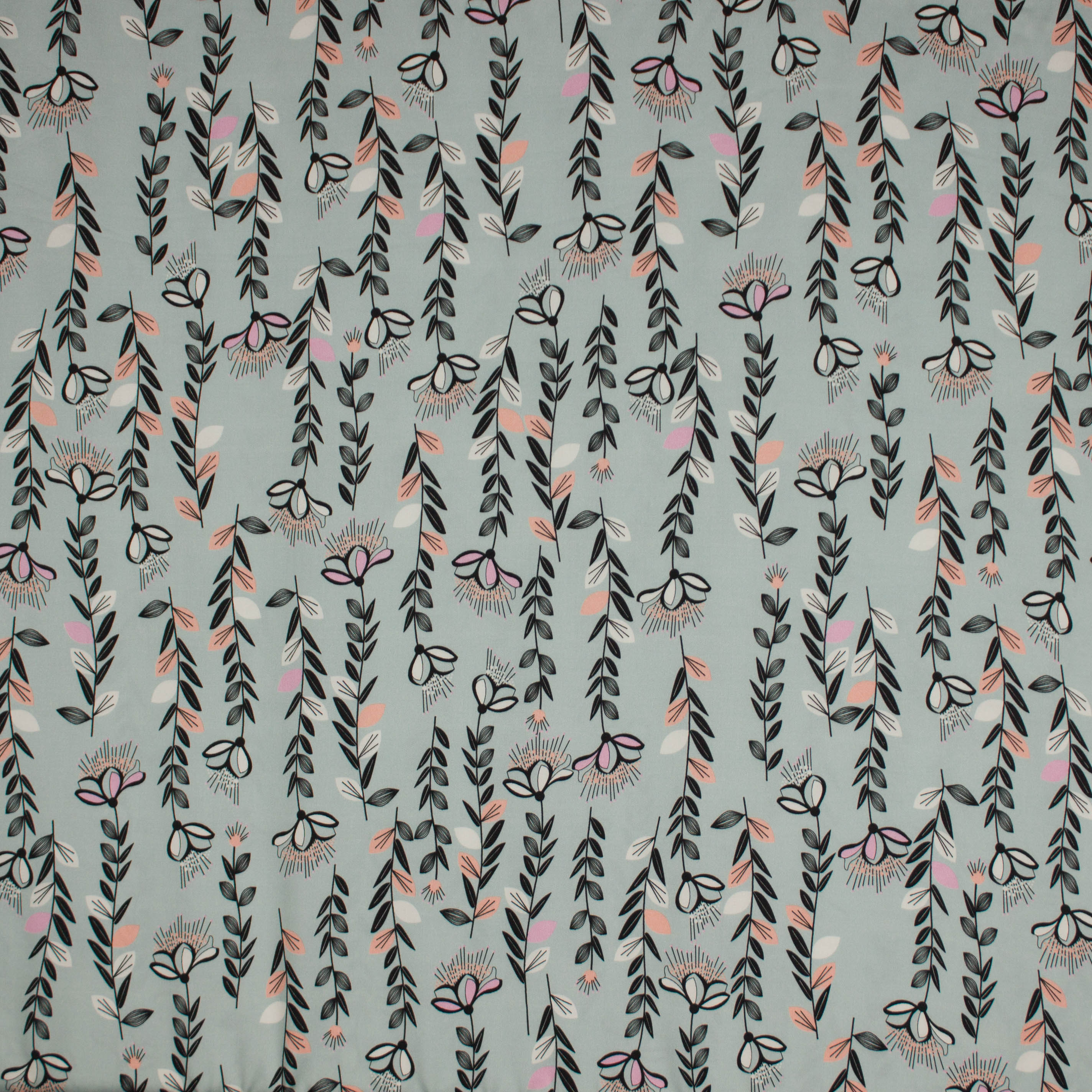 Muntkleurige viscose met bloemen print van 'La Maison Victor'
