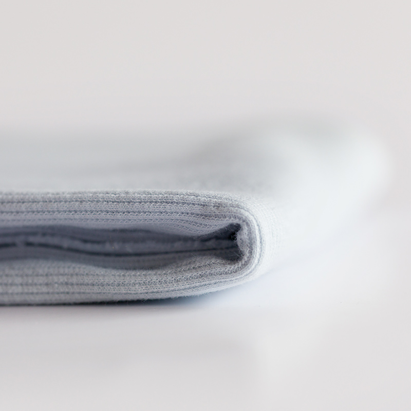 See You at Six Dust blue rib boordstof