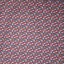 Katoen grijs tulpen motief