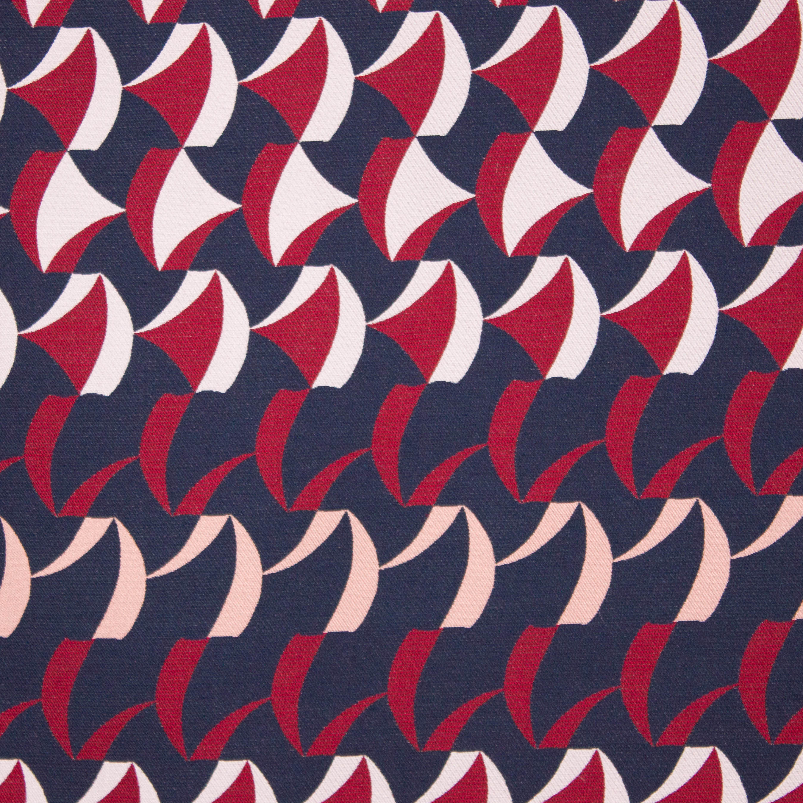 Jacquard met abstract motief van 'Milliblu's'