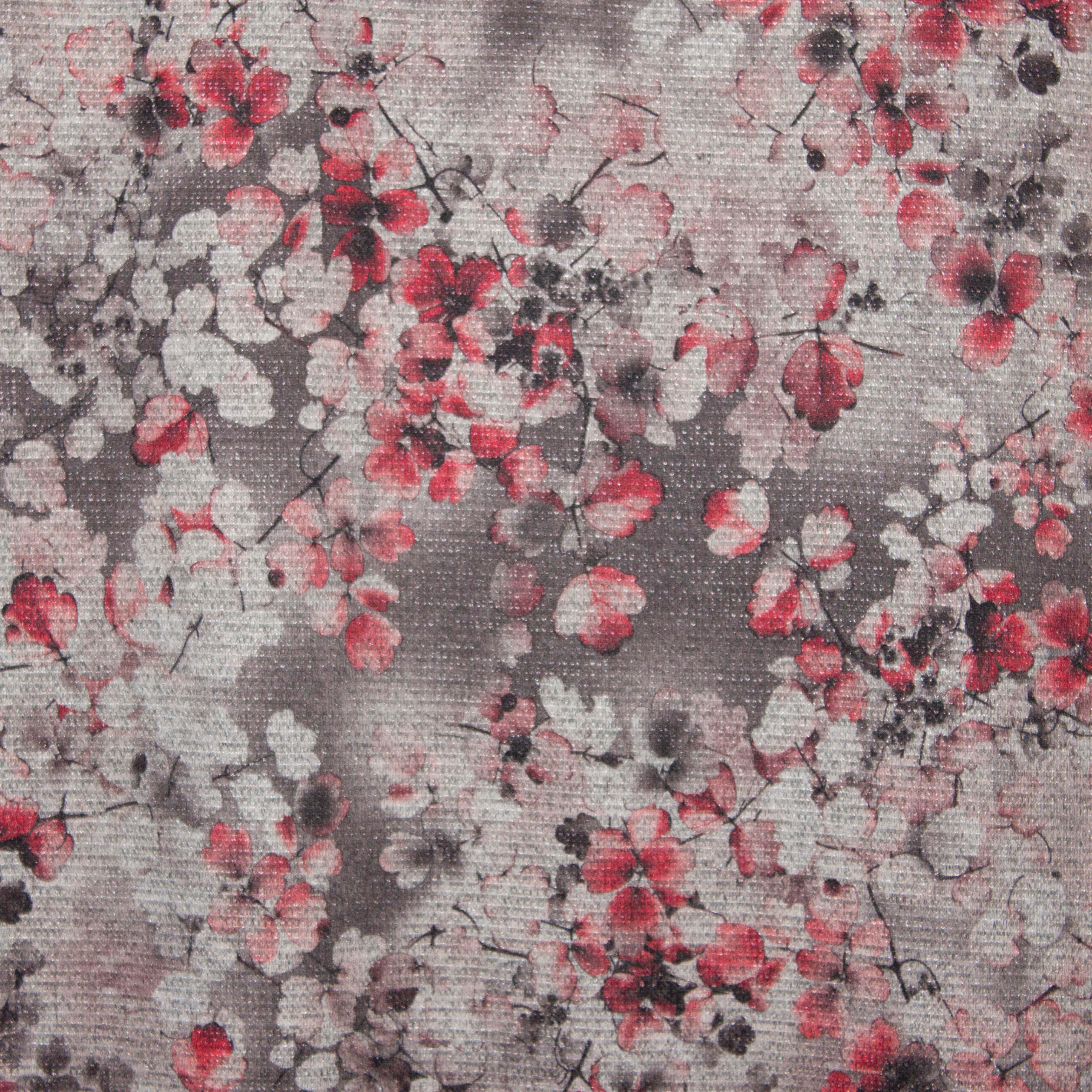 Breitje in polyester/ viscose mengeling met bloemen
