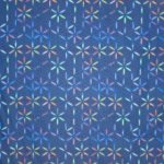 Badpakstof abstract bloemenmotief