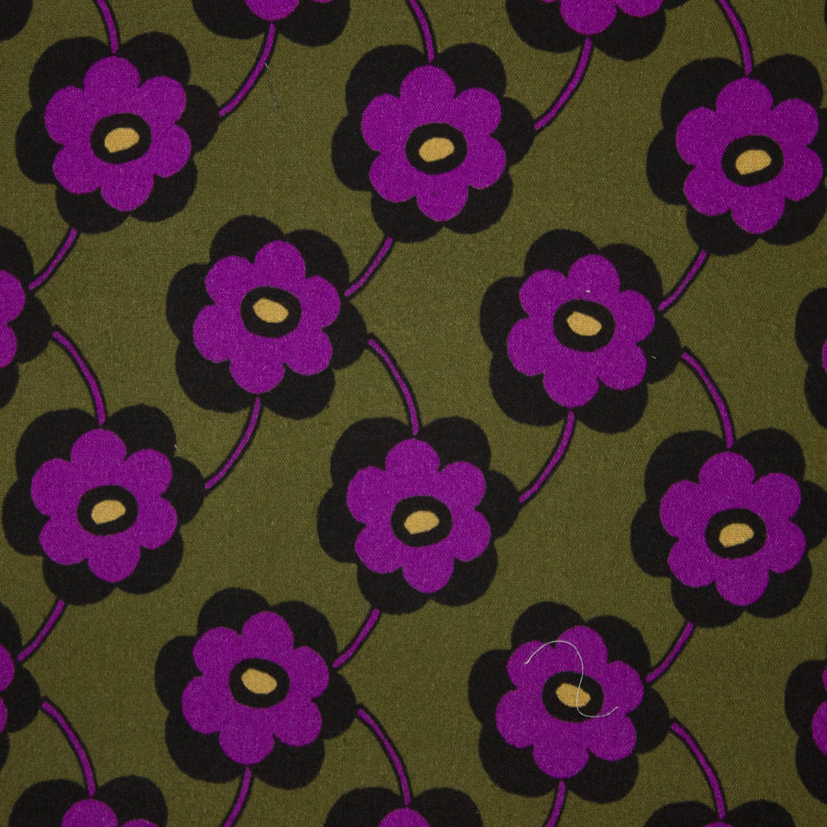 Rekbare viscose / polyester mengeling met  bloemen