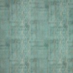 Canvas turquoise geometrisch motief