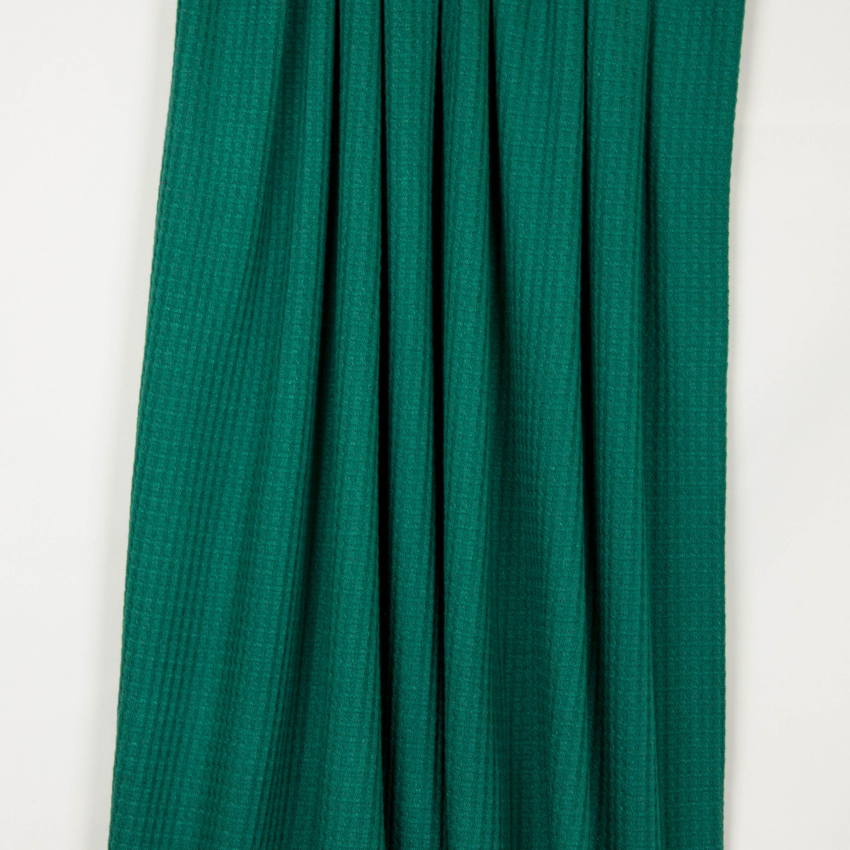 Groene viscose jacquard tricot met ruitjes van "Mind The Maker"