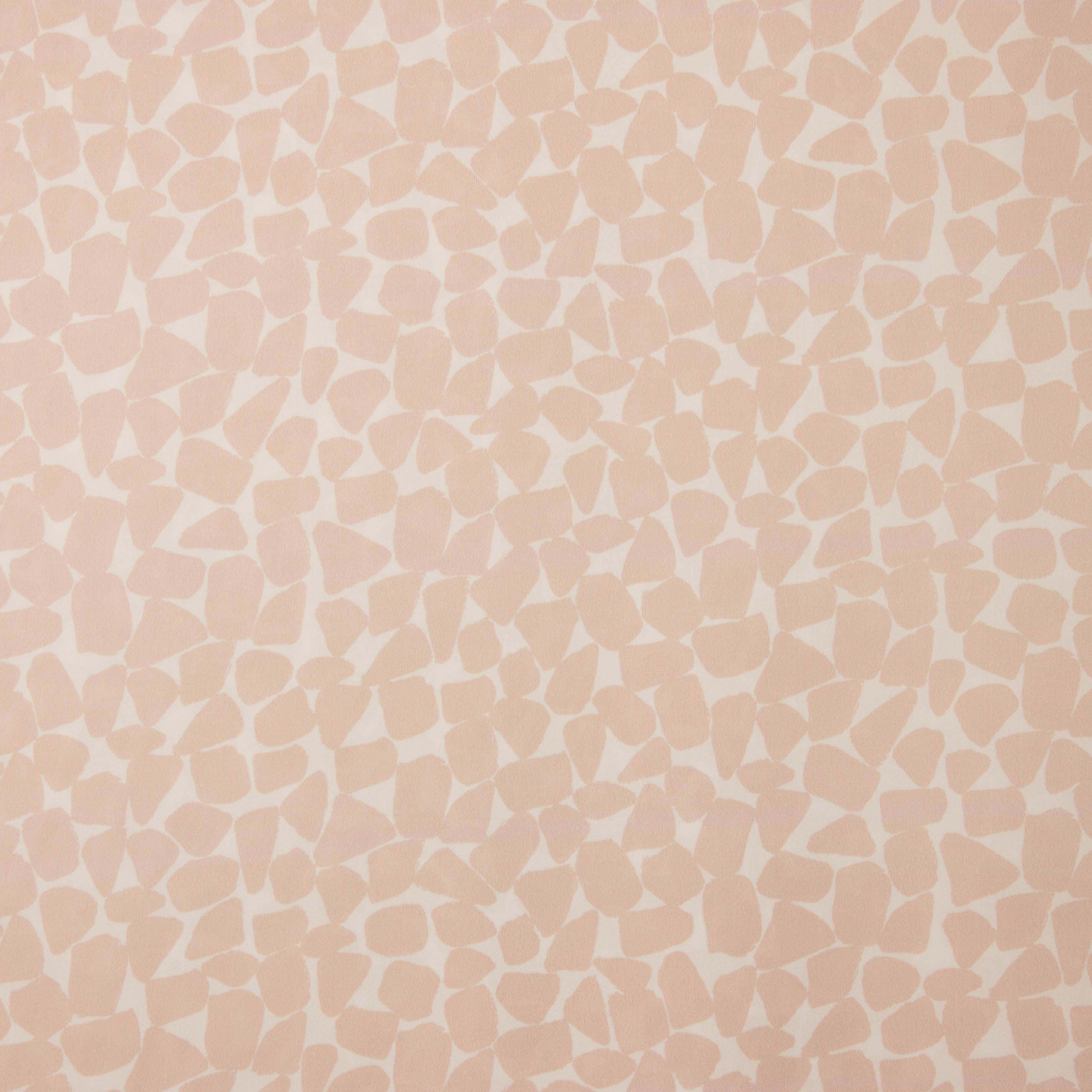 Witte satijn 'Paris' met blush/huidskleurige gekleurde print