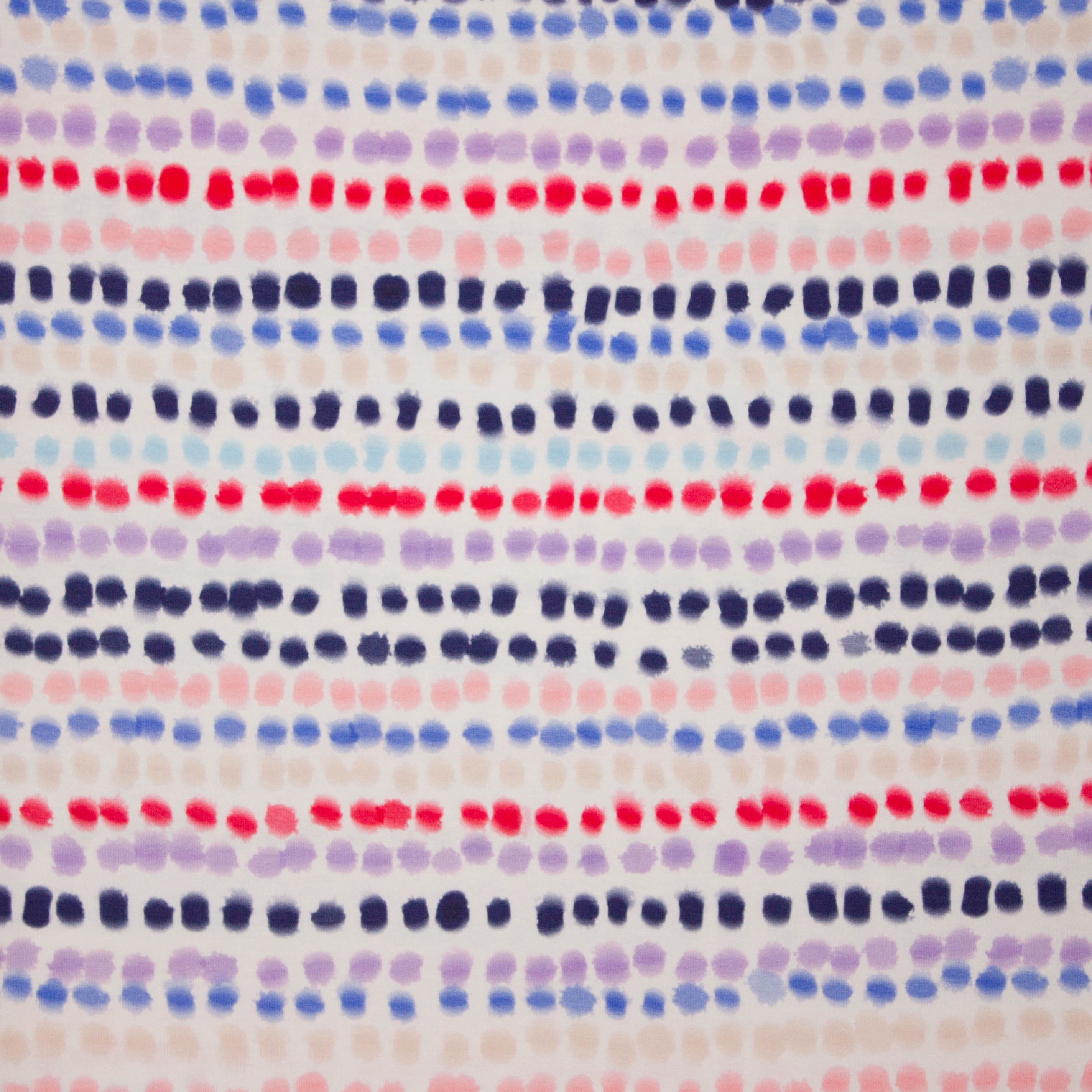 Witte viscose met multicolor vlekken van La Maison Victor