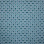 Canvas blauw waaier motief