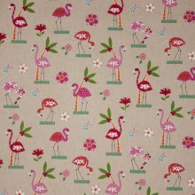 Canvas flamingo motief