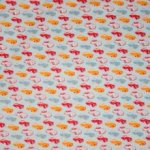 Katoen blauw auto motief