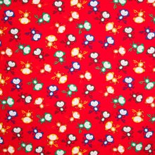 Katoen tricot POPPY aapjes motief