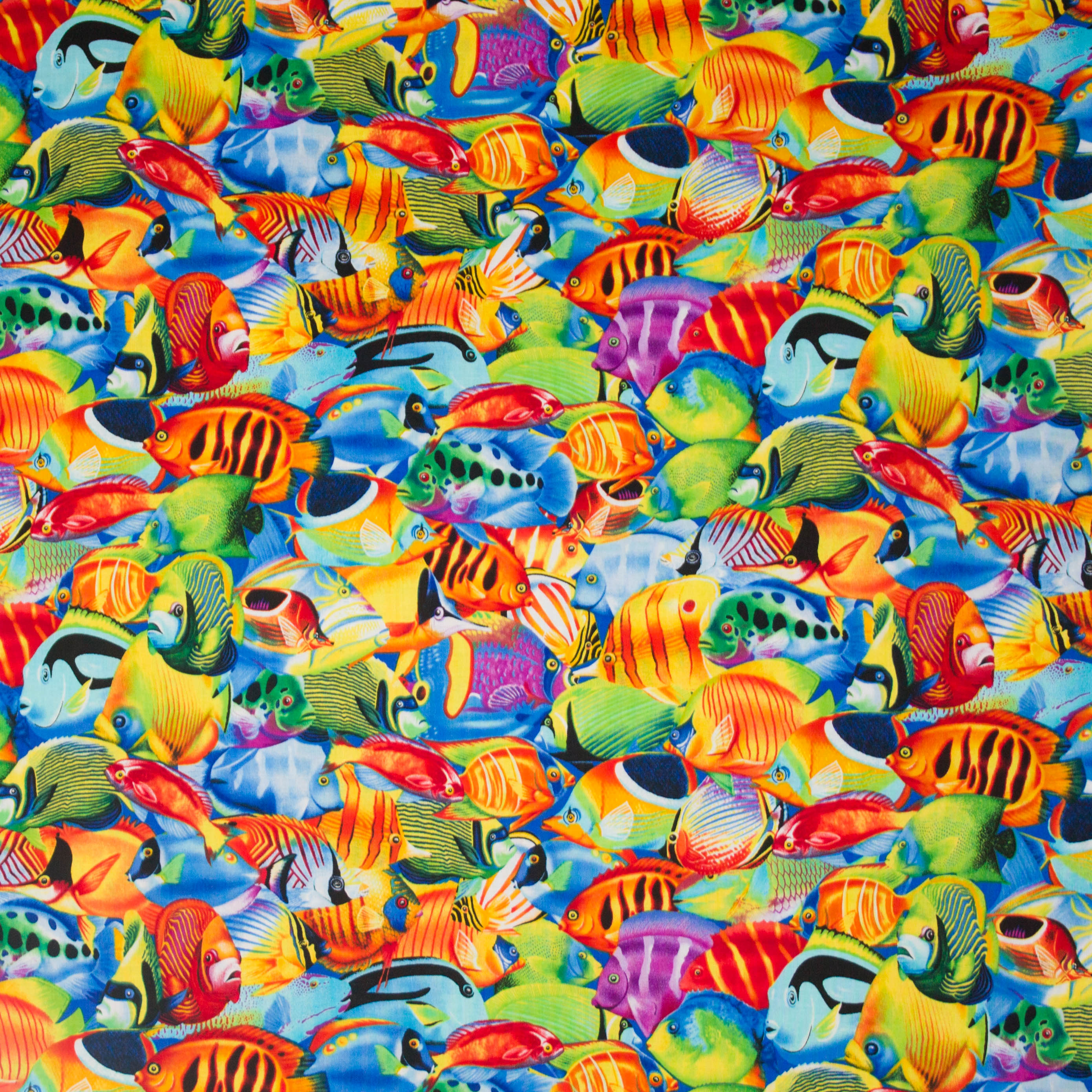 Katoen met vis motief