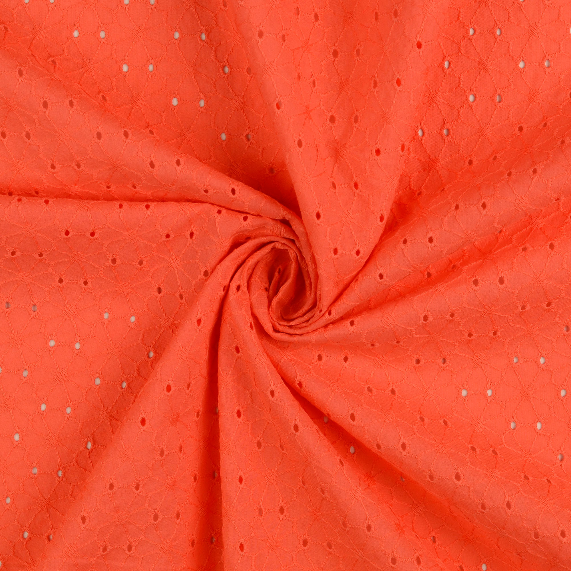 Rode geborduurde katoen bloemmotief van Little Darling