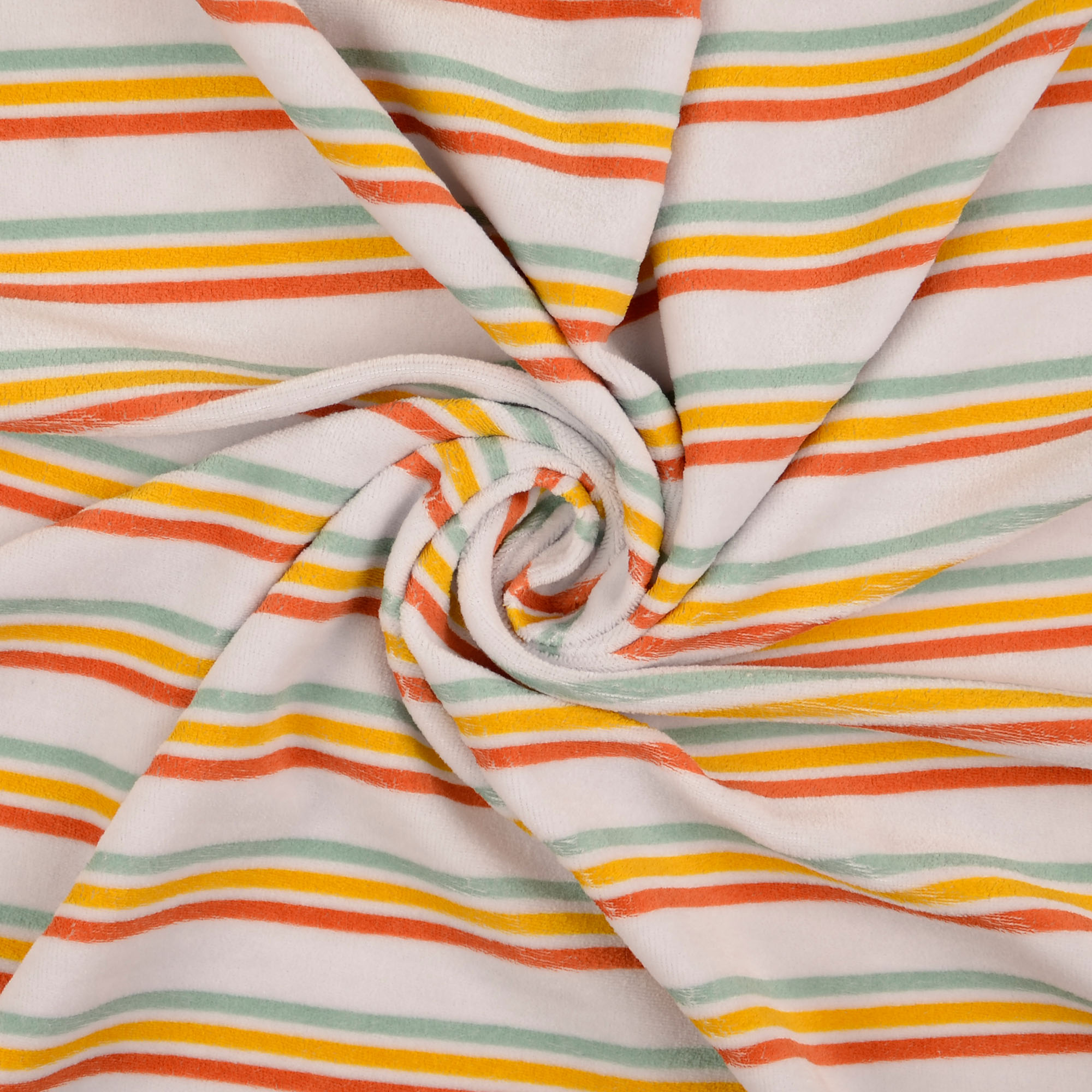 Witte nicky velours gestreept van Little Darling