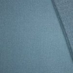 Structuurtricot blauw kabel motief met glinsterdraad