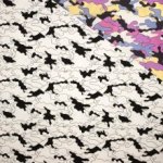Kleur veranderende tricot met leger motief