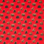 Rode italiaanse crêpe met beren