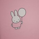 Lichtroze sweater paneel Nijntje met ballonnen