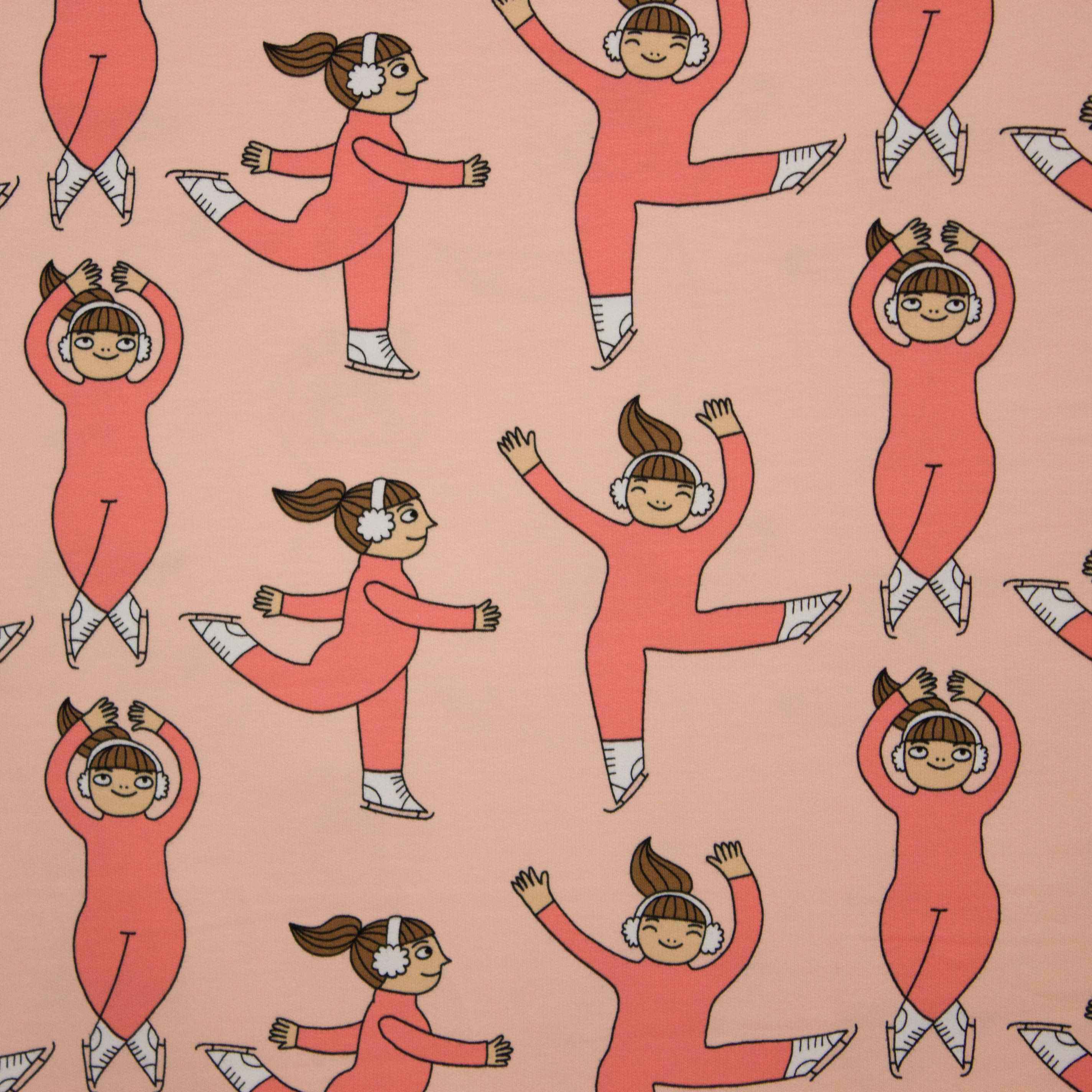 Oranje sweater met dansende meisjes van Eva Mouton